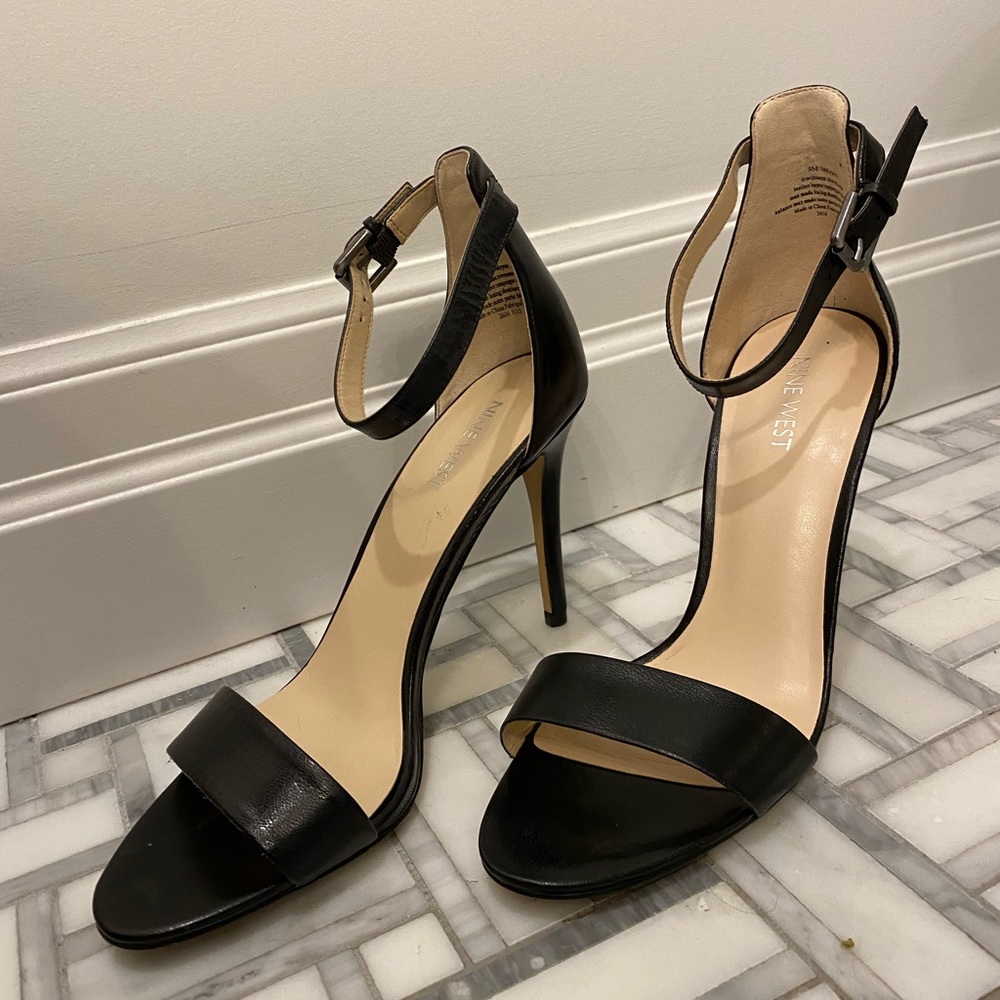 Nine West Leather high heel sandals - Size 9